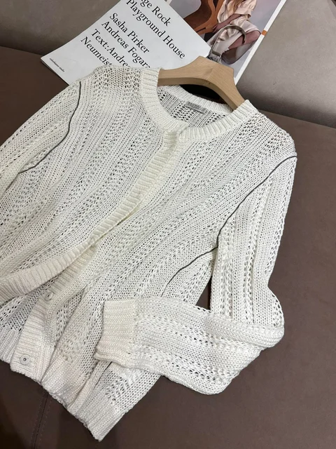 Cardigan Feminino Linen Knitted da B*