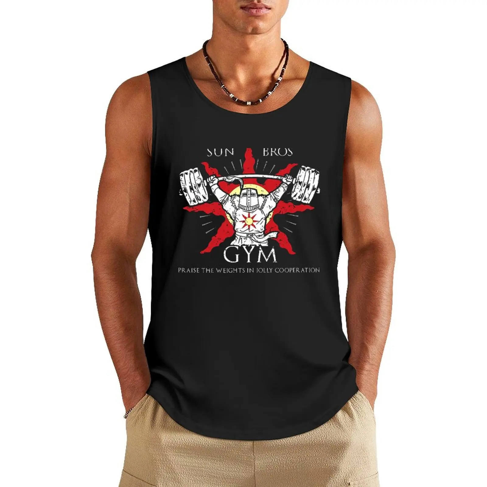 

Sun Bros Gym Tank Top sleeveless man shirts tops sleeveless t-shirts for men