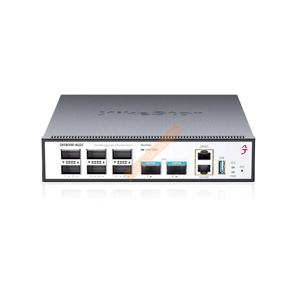 6포트 40G 스위치, 2포트 100G QSFP+ 광포트, L3 관리형 SKS8300-6Q2C, 탄성 스택형 데이터 센터급 엔터프라이즈 스위치