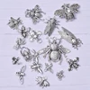 18pcs/lot Mixed Antique Color Alloy Bee Fly Insect Charm Collection Tibetan Style Alloy Bee Insect Pendants DIY Jewelry Making 4