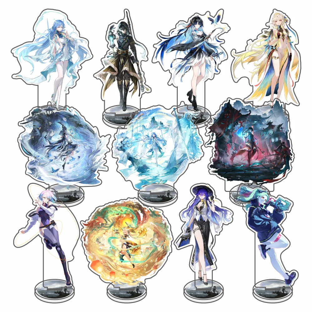 Wuthering Waves Suisui Figuren-Stativ-Modell, YangyangXuanling, Lucilla, Acryl-Standfigur, Anime, Jingran, Qingxiao, Geschenk, Schlüsselanhänger