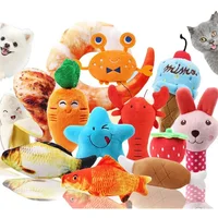 10PCS/lot MixColors Wholesale Pet Dog Toys For Small Dogs Cute Puppy Cat Chew Squeaker Squeaky Plush Toy Pet Supplies 1