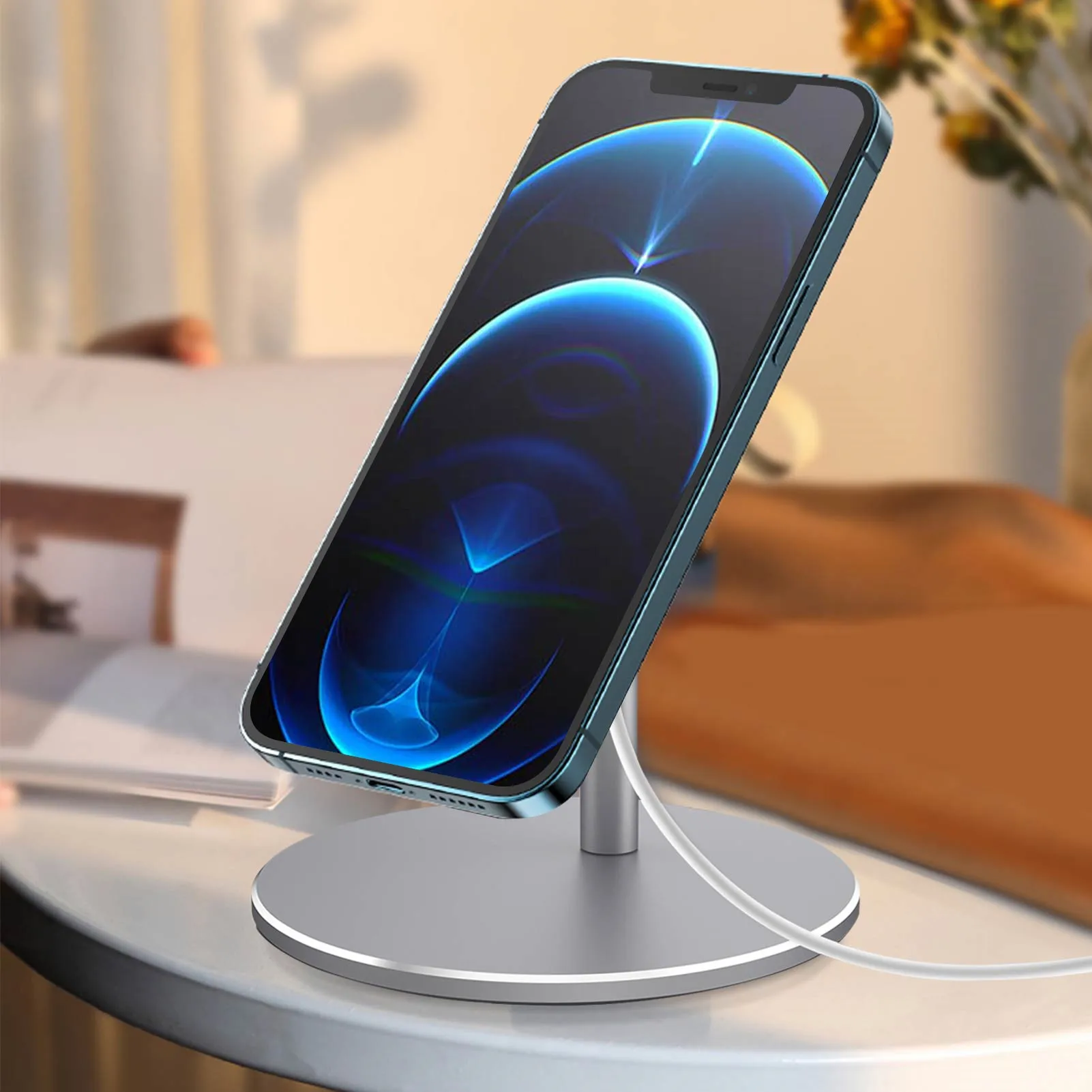 Magnetic Phone Holder Magsafes Wireless Charging Stand Desktop Phone Charger For Iphone 12 Pro Max Mini Magnet Charging Bracket