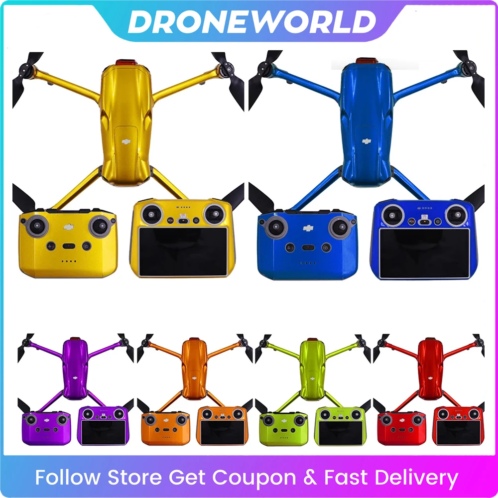 

Флуоресцентная оболочка для DJI Air 3, роскошные наклейки на лицо, чехол для пульта дистанционного управления, Защитная Наклейка для DJI Air 3, аксессуары