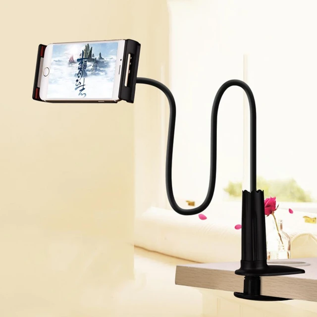 Universal Phone Holder Flexible 360 Clip Mobile Cell Phone Holder Lazy Bed  Desktop Bracket Mount Stand Stand Base bracket Stock - AliExpress