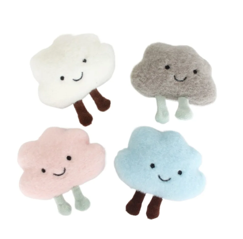 

100pcs/lot Plush Animal Doll Toy Cartoon Big Cloud Brooch White Cloud Bag Accessories,Deposit First to Get Discount much, Pta349