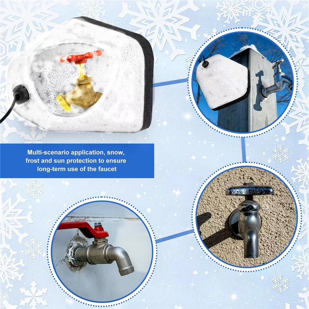 Outdoor Faucet Cover for Winter Waterproof Freeze Protection