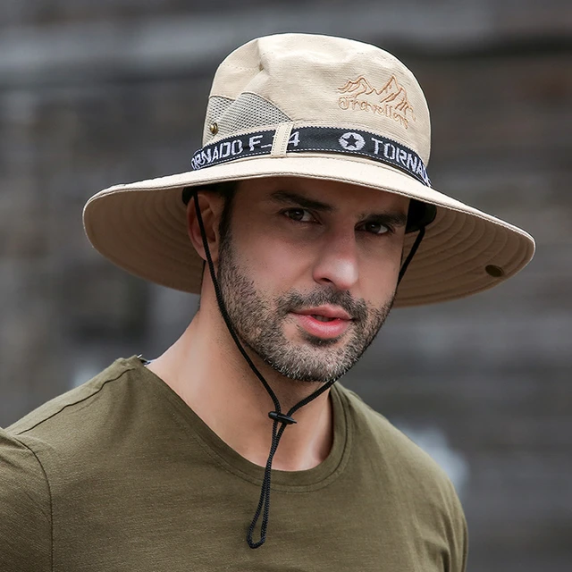 Sombrero De Pesca Protección Solar Moda Para Hombre Mujer Gorras De Caza  Safari