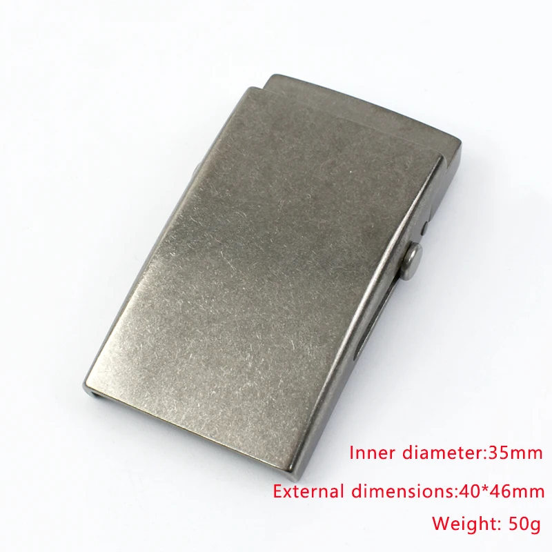 Meetee 1Pc High-grade Pure Titanium Alloy Belt Buckles Anti