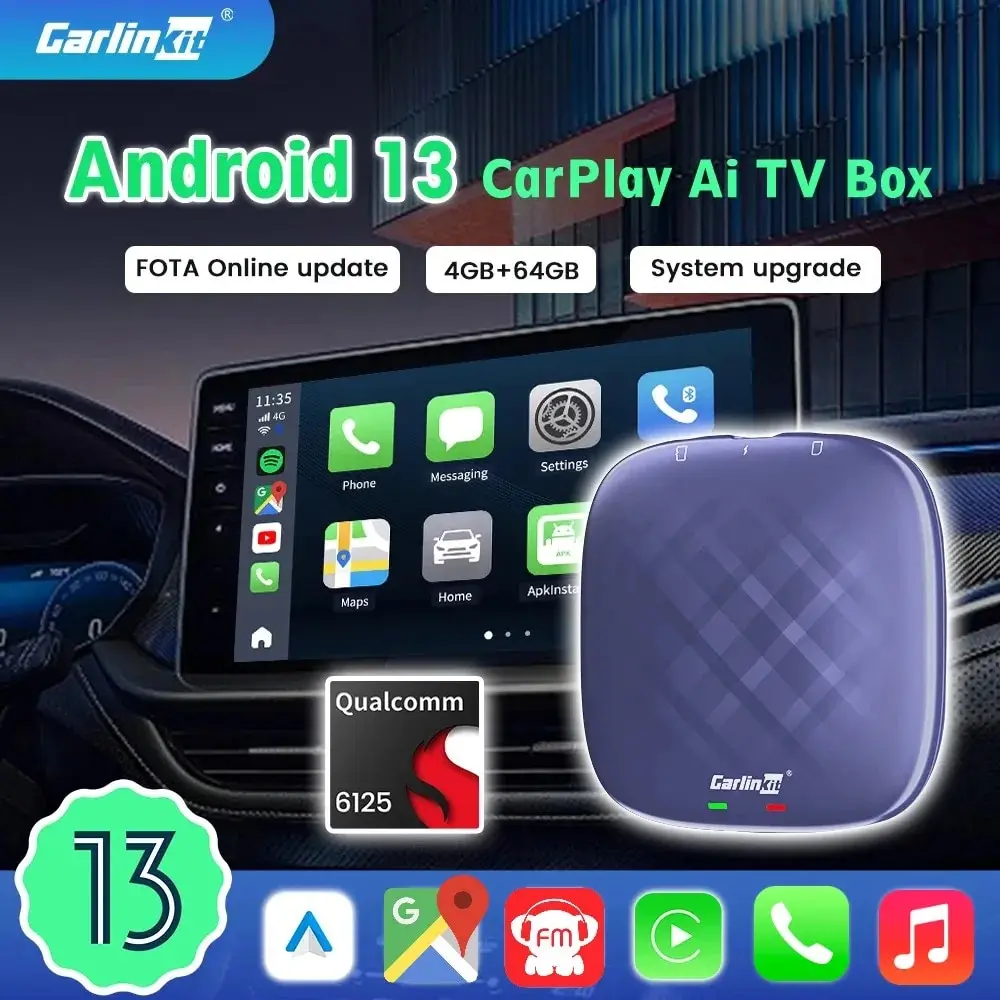 CarlinKit Android 13 Magic Box Wireless Carplay Android Auto for Netflix  for  Android Car Play Video Box QCM 665 Smart BT - AliExpress