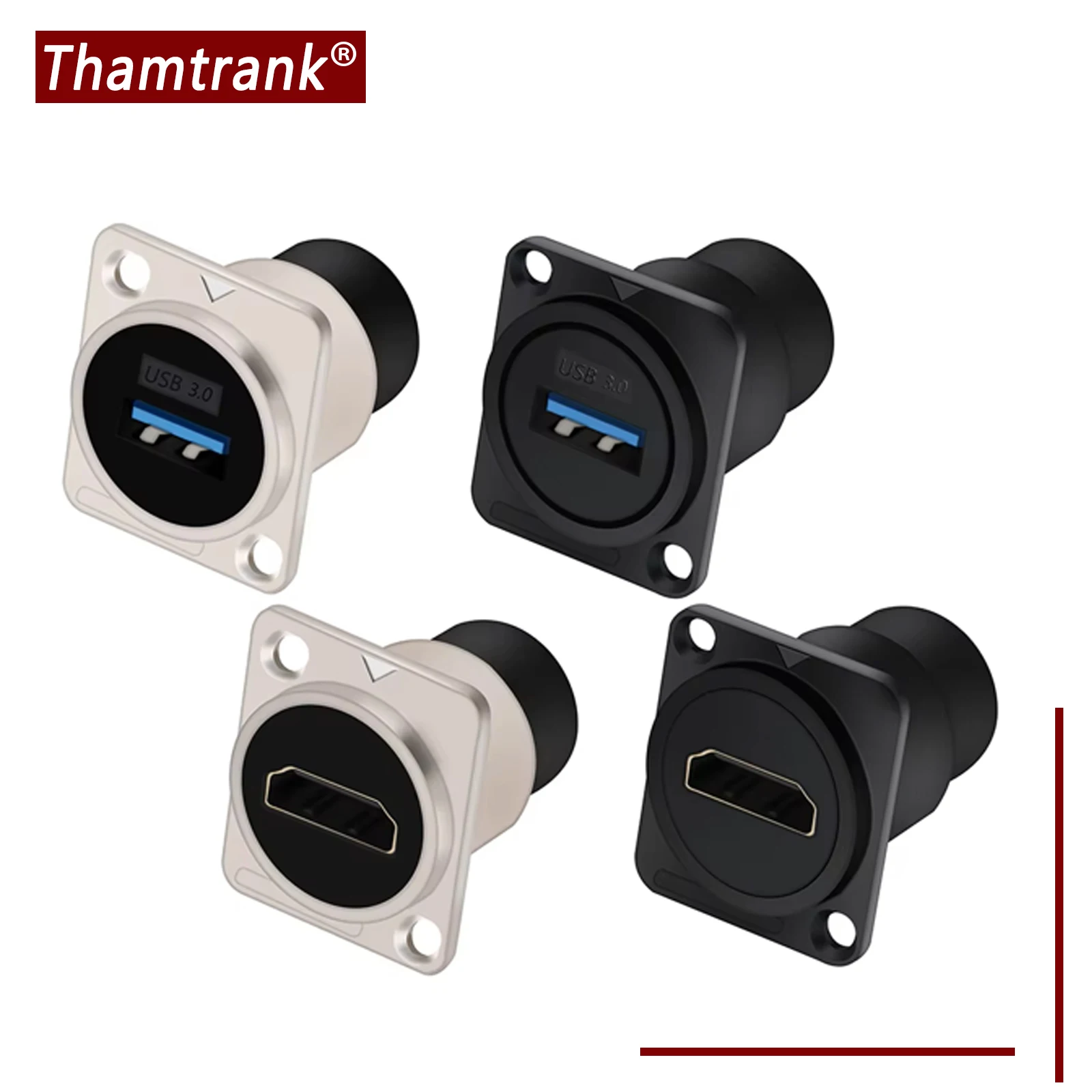 1pc 금속 원형/D 유형 모듈 RJ45 CAT6 및 USB 2.0/3.0 및 유형 C ..