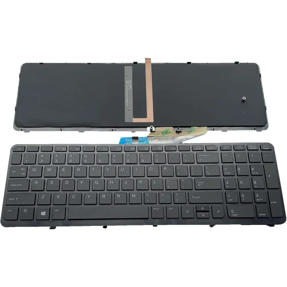 Tastiera di Ricambio per Laptop Layout US per Serie HP ZBOOK 15 G1 15 G2 17 G1 17 G2 Senza Puntatore con Retroilluminazione - immagine 6