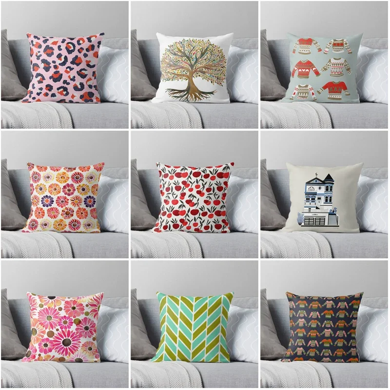 

Осенняя Современная наволочка для гостиной, дивана, домашней кровати, наволочка в нордическом простом стиле, наволочка для декоративной домашней подушки