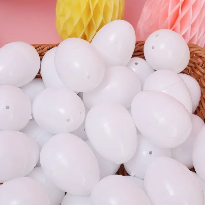 White Fillable Easter Eggs 6