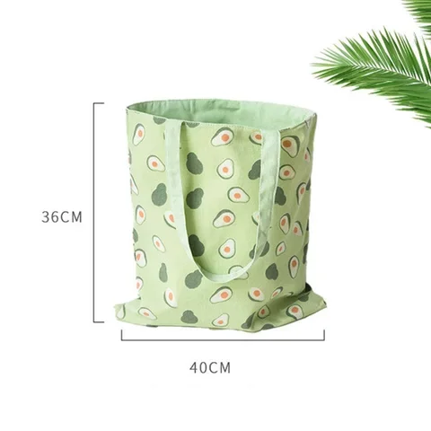 

Fabric double-sided dual-use cotton and linen pocket handbag shopping bag storage bag grocery bag new cotton shopper
