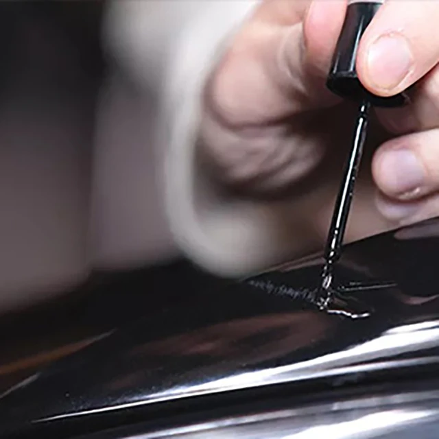 Penna per ritocchi per ruote automobilistiche Penna per riparazione vernice Nero lucido Nero opaco Argento Grigio Accessori per la cura della vernice automobilistica 5