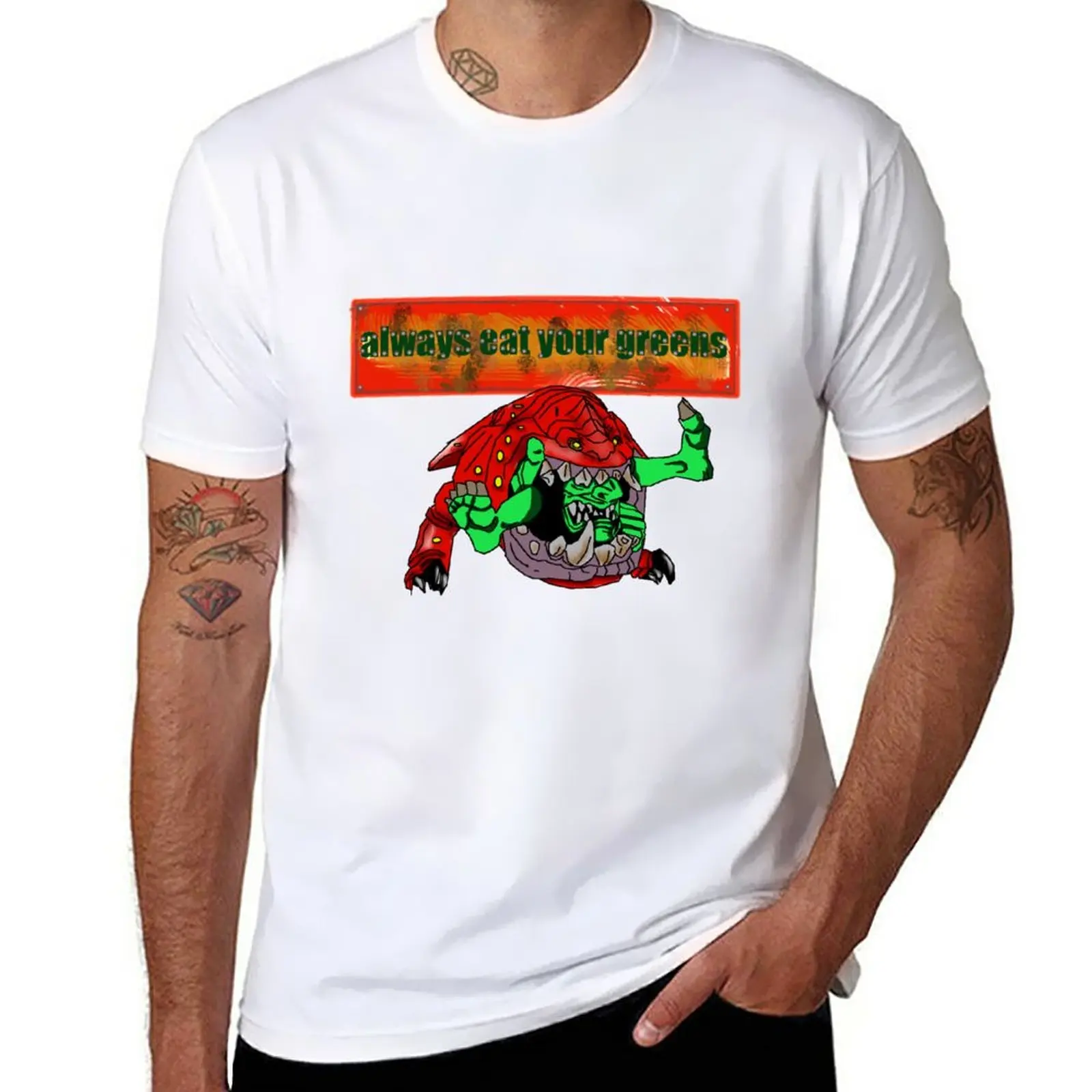 

New always eat your greens T-Shirt graphics t shirt t shirt man plain t-shirt T-shirt short men graphic t shirts