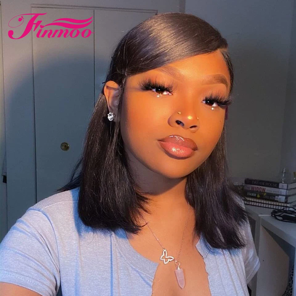 13x4 Straight Wavy Frontal Lace Wigs For Women Pre Plucked Human Hair Wig Remy 360 Lace Wig 150% Density Daily Use