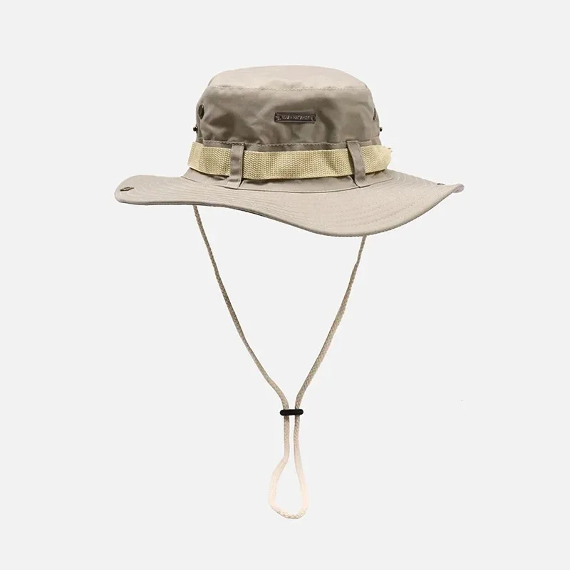 Bucket Hat Fisherman Cap Fishing Outdoor Sunshade Big Brim Panama Sunscreen...