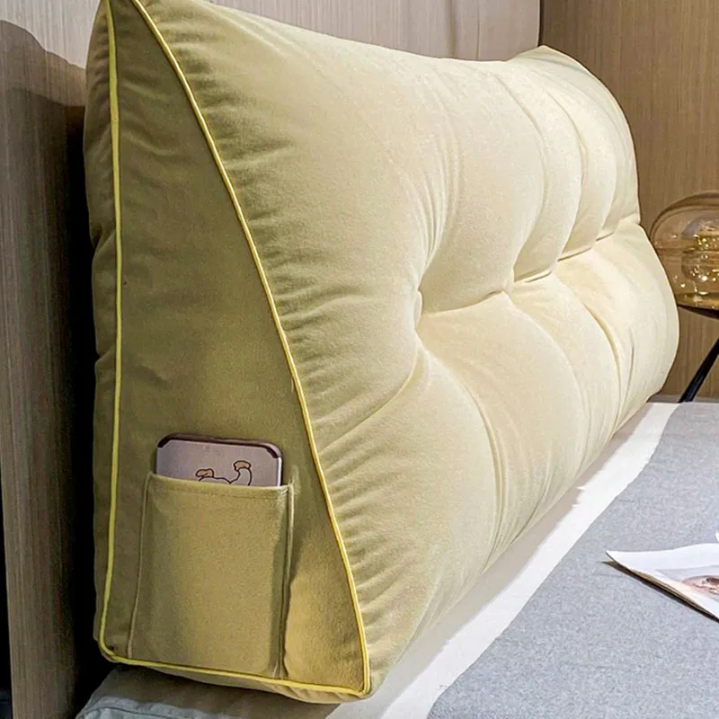 

Furry Pillows Cushion Backrest Bed Luxury Tufted Cushion Seat Home Interior Cabiceira De Cama Adesiva Almofada Pink Room Decor