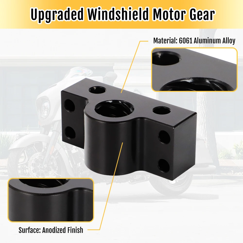For Indian Chieftains and Roadmasters 2018-2022 Upgraded Windshield Motor Gear For Indian Motorcycles With Electric Windshield