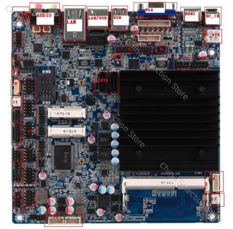 MI-J1900SL Industrial Control Computer Main Board Network Advertising Machine Main Board Computer All-in-one Machine