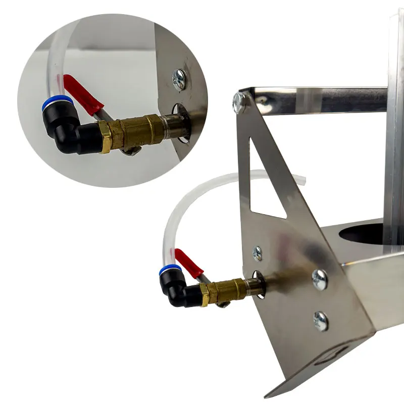 3-hole oil recovery rack Automotive maintenance residual oil waste return collector Wall mounted stainless steel rack