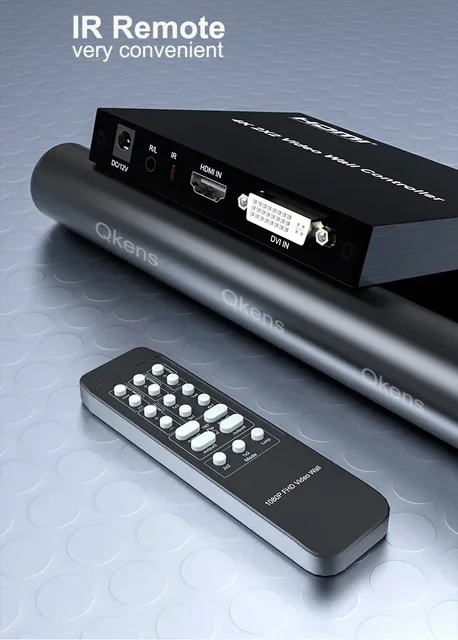 4K@30hz 2x2 DVI HDMI Video Wall Controller Multi-screen Splicing Box 1080P@60hz 1x2 1x3 1x4 4x1 1 To 2 3 4 TV Splicer Processor 6