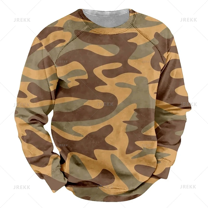 thumbnail image 1 of Sudaderas con estampado 3D de camuflaje para hombre, sudaderas con capucha de cuello redondo con estampado de patrones de camuflaje, Tops de moda, ropa Harajuku, nuevo, 1 of 5
