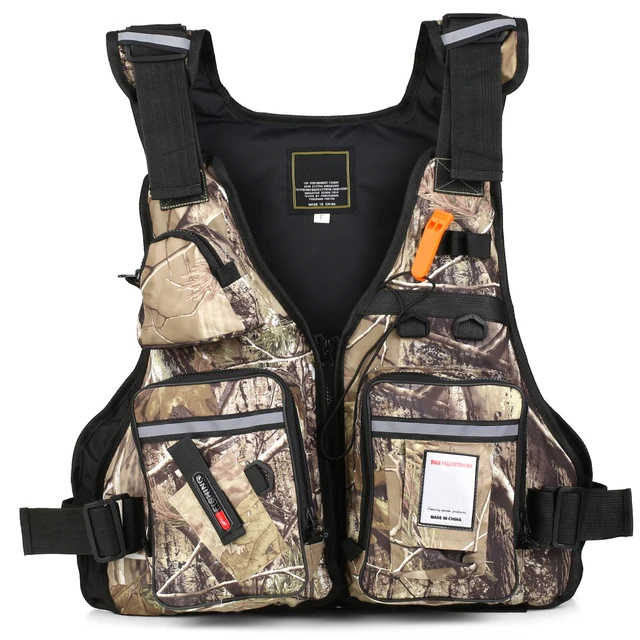 Multi-Pockets Fly Fishing Vest Life Jacket Buoyancy Vest