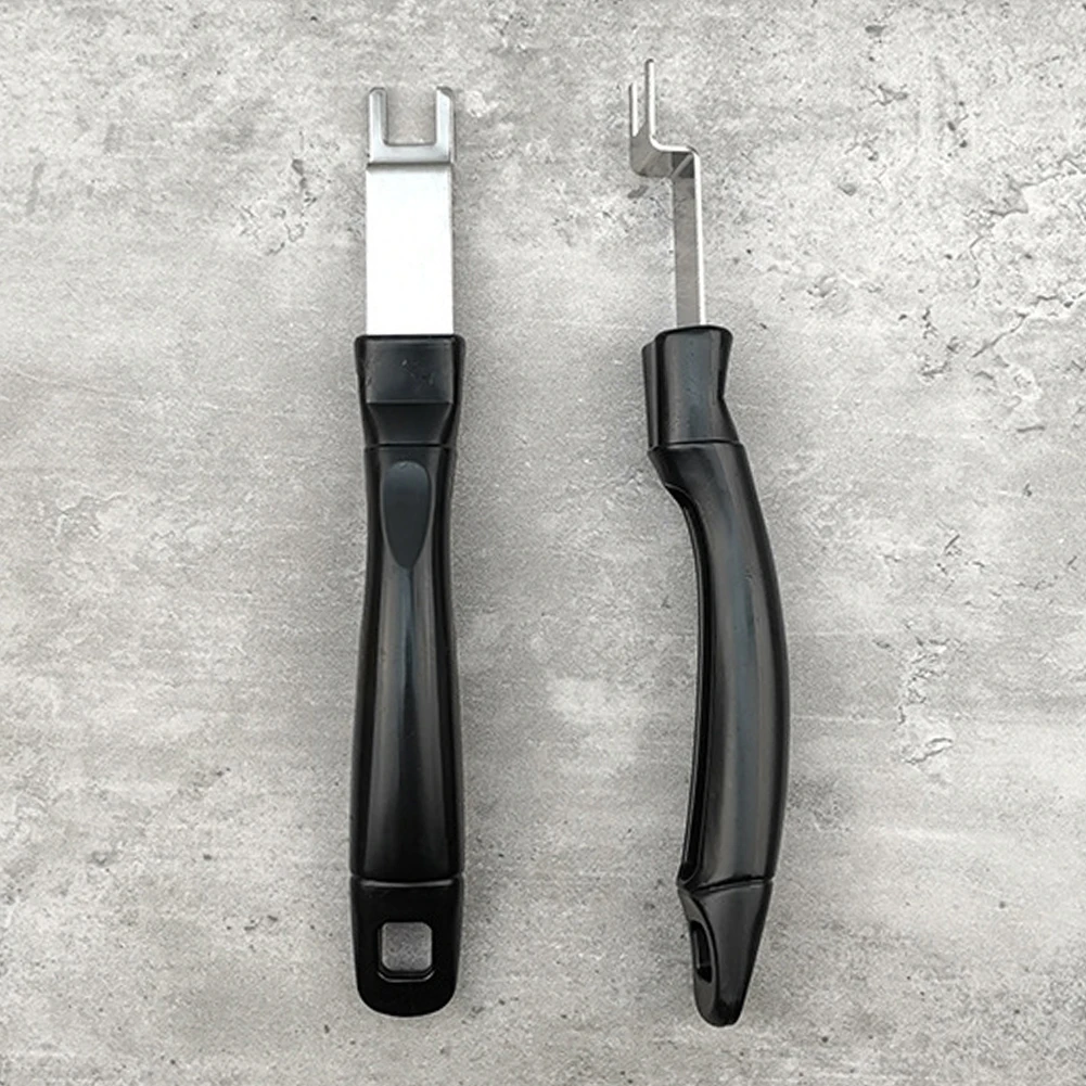 Barbecue Tool Stainless Steel Cooking Clamp Charcoal Grid Lifter Crowbar Bbq Food Flipper Durable Reusable Steak Clamps Kitchen