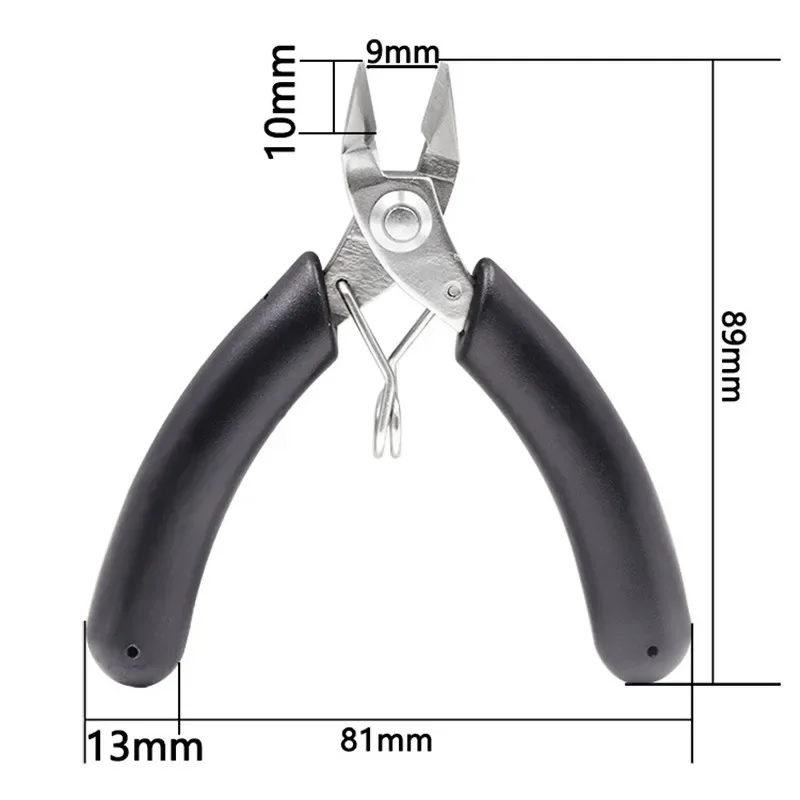 

4 Inch Stainless Steel Electronic Cutting Pliers Mini Diagonal Pliers Toothless Beak Curved Mouth Jewelry Pliers Tools