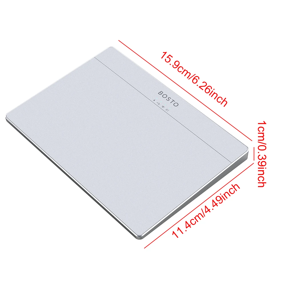 Bluetooth-Compatible Touchpad Multi-Gesture Portable Track Pad Type-C Rechargeable Ergonomic Trackpad Mouse for Laptop iPad Mac