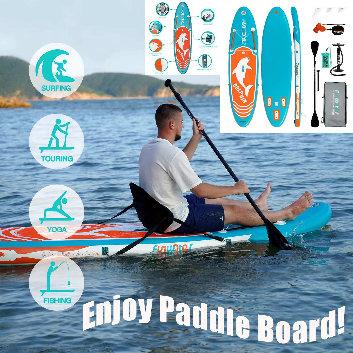 Fly Eagle Double Layer Inflatable SUP Board 10'6