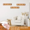 3Pcs Wood Challenge Coin Display Shelf Wall Mounted Military Coin Holder Display Case for Home Living Room Wooden Coin Holders 6