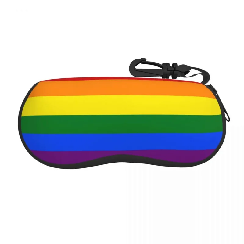 

Gay Pride LGBT Rainbow Flag Sunglasses Soft Case Neoprene Zipper LGBTQ Lesbian Shell Eyeglass Case Protective Box For Glasses