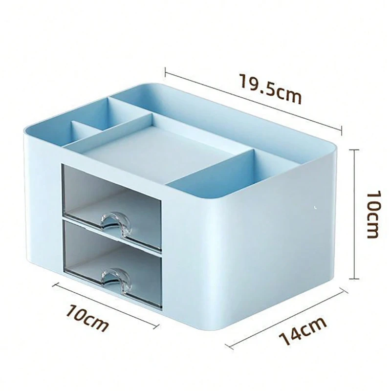 Small Plastic Drawer Organizer, Multi-Purpose Desktop Storage Box for Jewelry, Office Supplies Sundries Storage Box