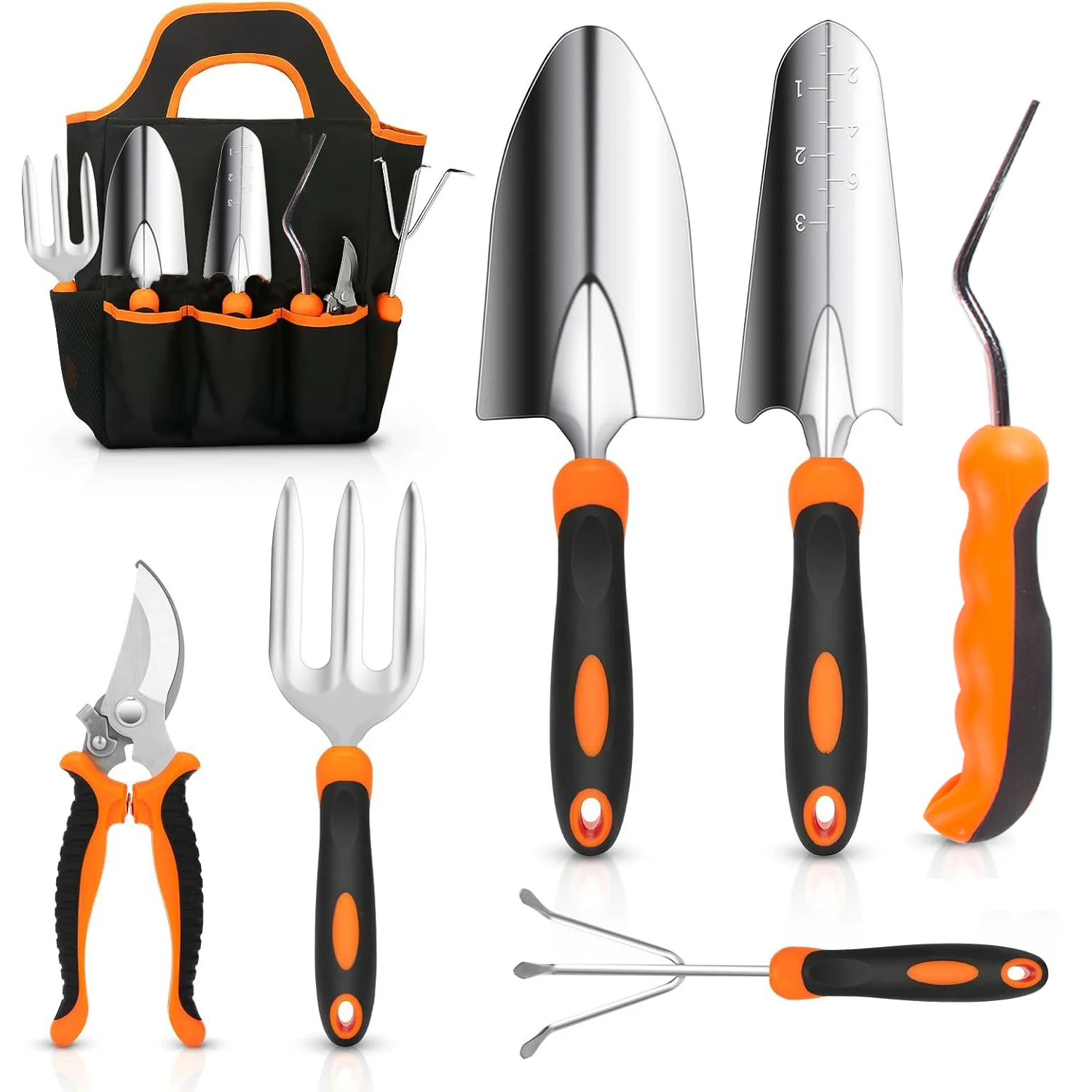 Heavy Duty Garden Tool Set with Tote Bag 1