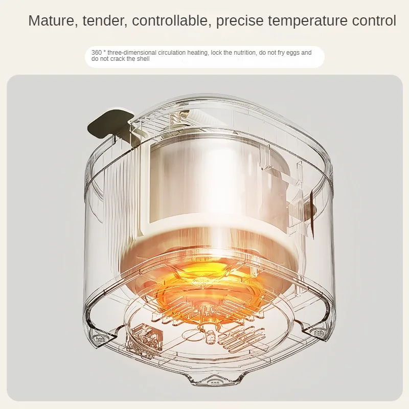 220V Multifunctional Egg Boiler and Steamer for Soft/Medium/Hard Eggs Automatic Egg Cooker For Eggs Vegetables and Seafood 5