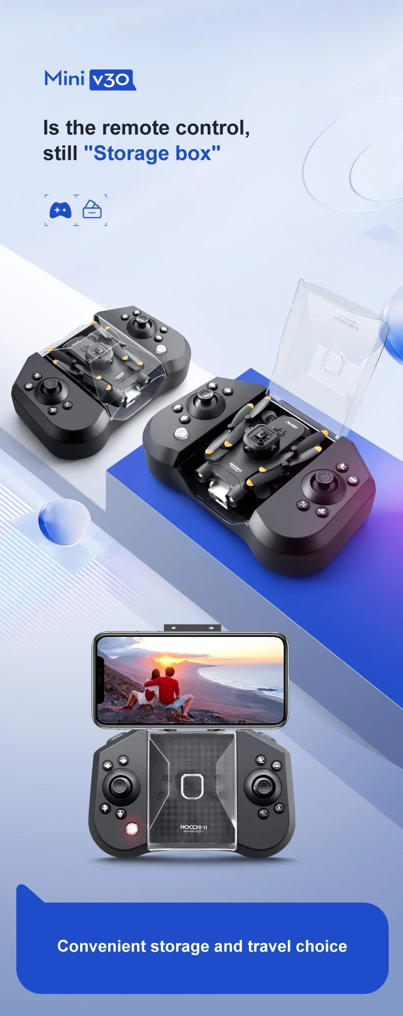 Lenovo Mini V30 Drone 8K Aerial HD Profesional RC FPV Drone Five-sided Intelligent Obstacle Avoidance Mini Convenient GPS Drone