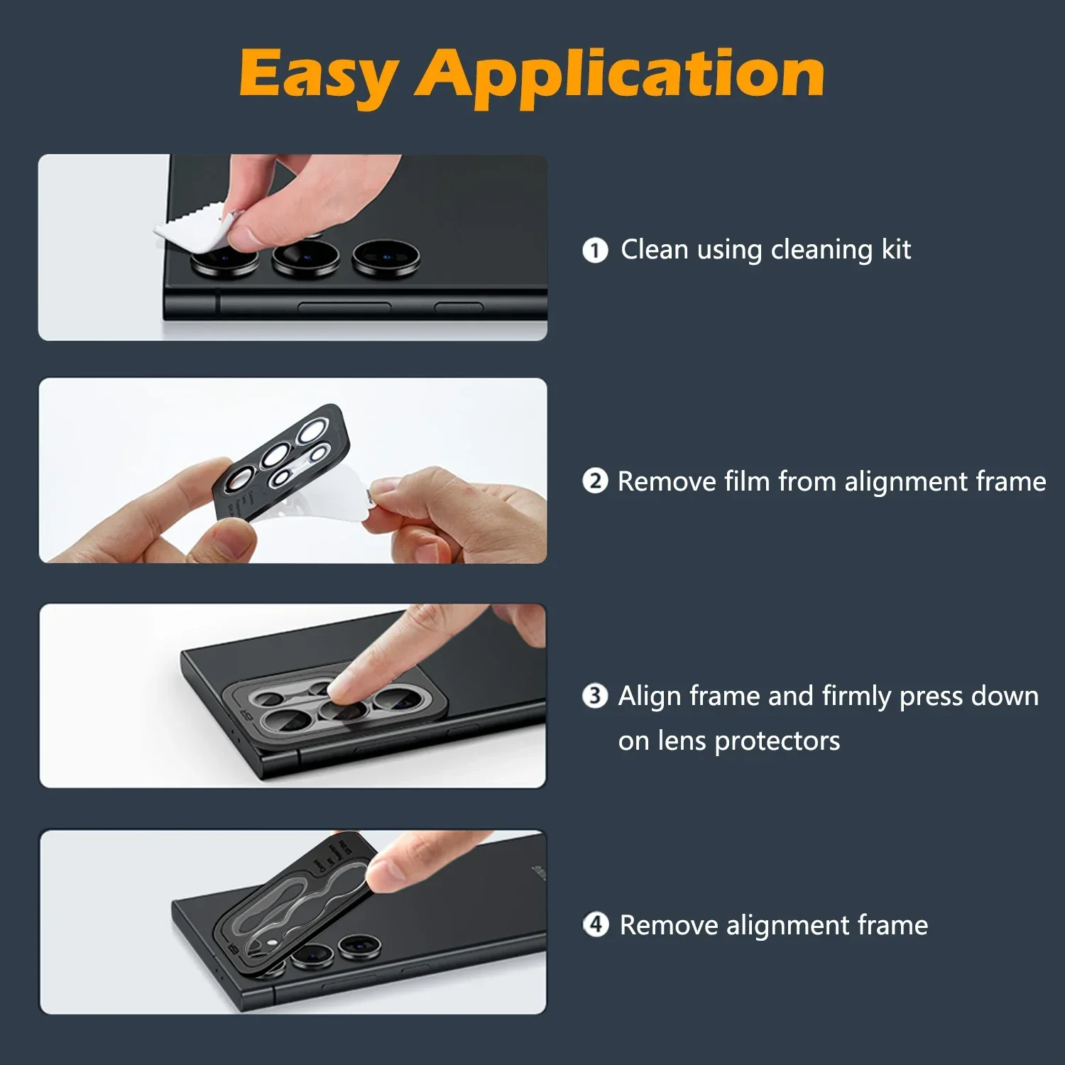 Premium Scratch-Resistant Camera Lens Protector with HD Tempered Glass and Metal Cap