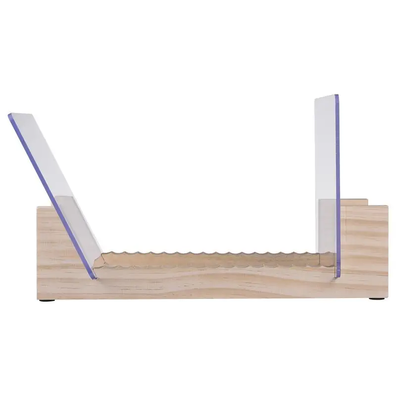 

Прозрачный держатель для записей, подставка для хранения виниловых и акриловых записей, деревянный держатель для записей, хранение альбомов с акриловыми концами