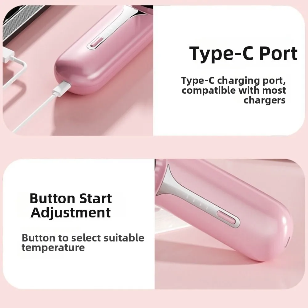 Fast Heating Wet Dry Hair Straightener Negative Ions USB Charging Portable Hair Comb Professional Wireless Heating Comb