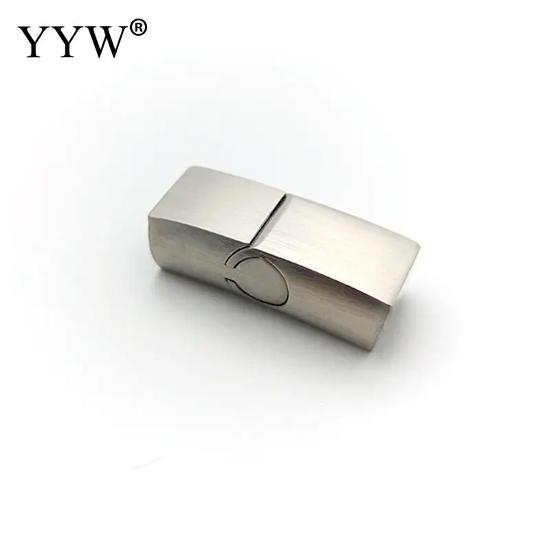10pcs Stainless Steel Magnetic Clasps 12*6mm 10*5mm 8*5mm Charms Connector Buckle For DIY Leather Jewelry Making Accessories