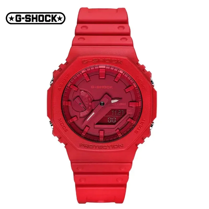 G-SHOCK GA 2100 Watches for Men Series Quartz Fashion Casual Multi-Function Shockproof LED Dial Dual Display Outdoor Sport Watch