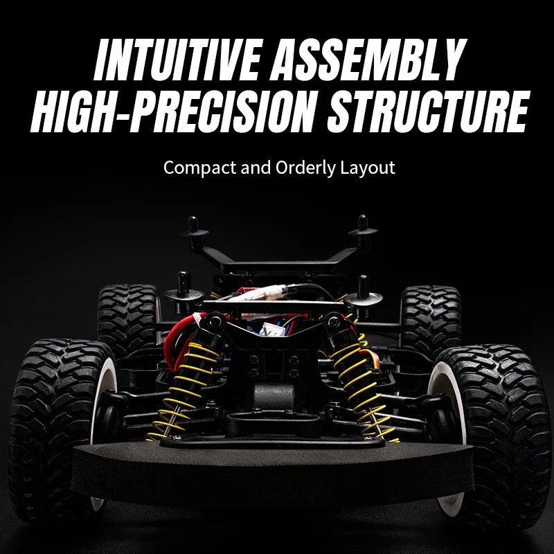 1/12 RC Car SY1201 32km/H 2.4G 4WD with Gyroscope 390 Motor ESP with LED Light High Speed Drift Car RTR Suits Adult Kid Toy Gift 2