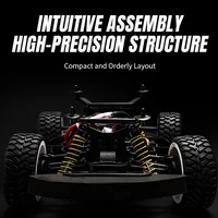 1/12 RC Car SY1201 32km/H 2.4G 4WD with Gyroscope 390 Motor ESP with LED Light High Speed Drift Car RTR Suits Adult Kid Toy Gift 2