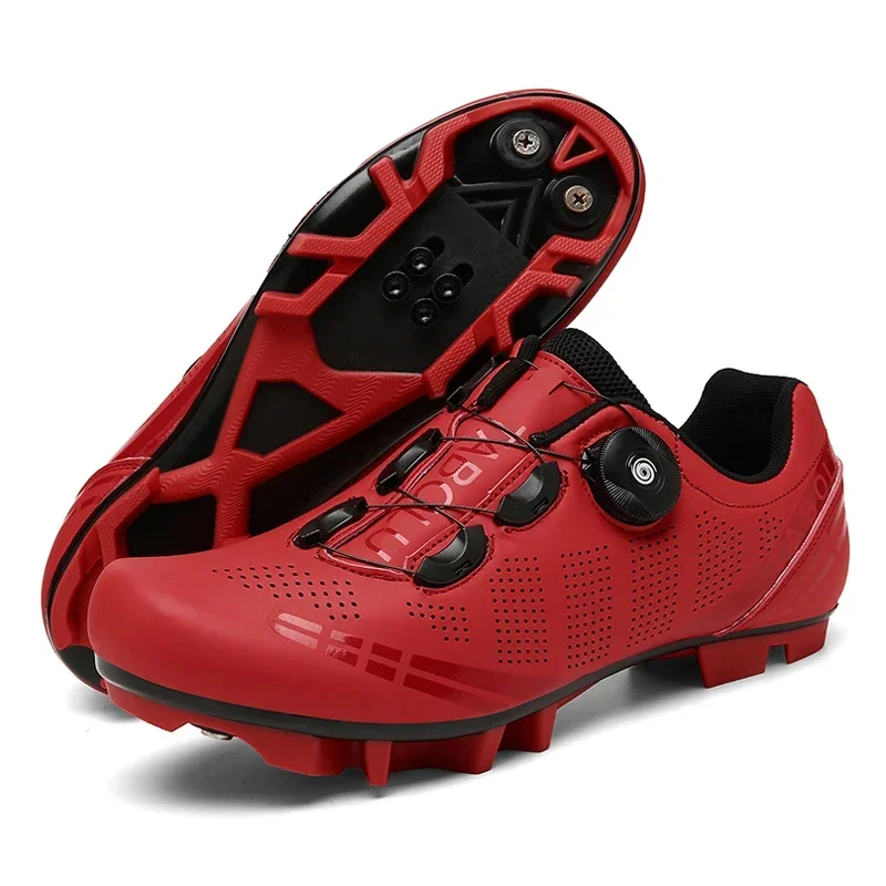 Chaussures VTT Autobloquantes Homme - Boucle Rotative, Noir, Tailles EU 37-49