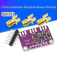 DC 3V-5V 5351 Si5351A Si5351 I2C Clock Generator Breakout Board Module Signal Generator Clock 8KHz-160MHz 1