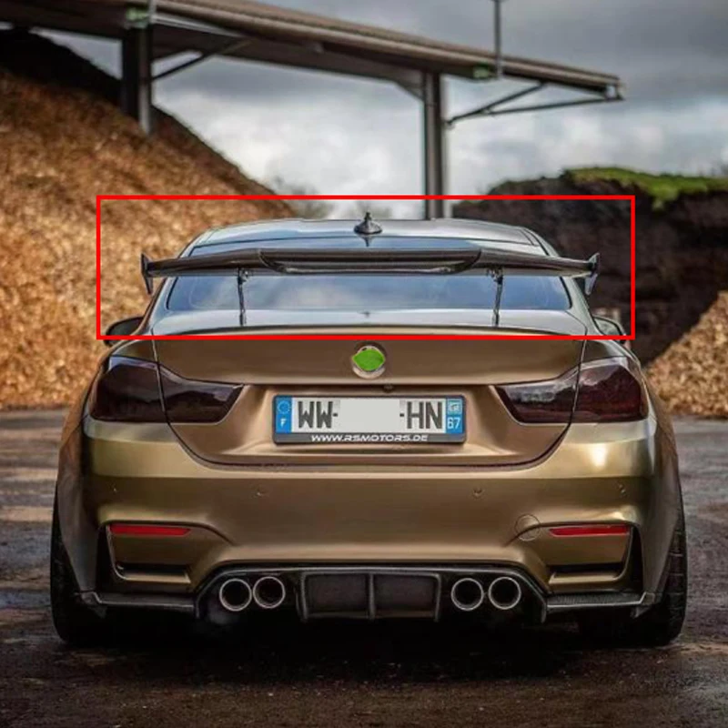 

For BMW F30 F32 F36 F10 F12 E92 E93 G30 G20 E82 E90 M2C M3 M4 100%Real Carbon Fiber Rear Spoiler Car MAD Styling